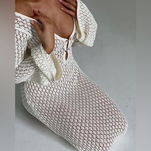 MESHKI Kayleigh Crochet Dress!